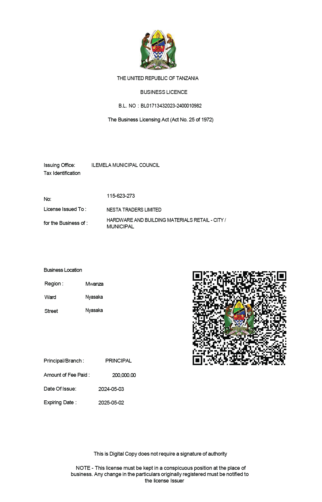 Business License